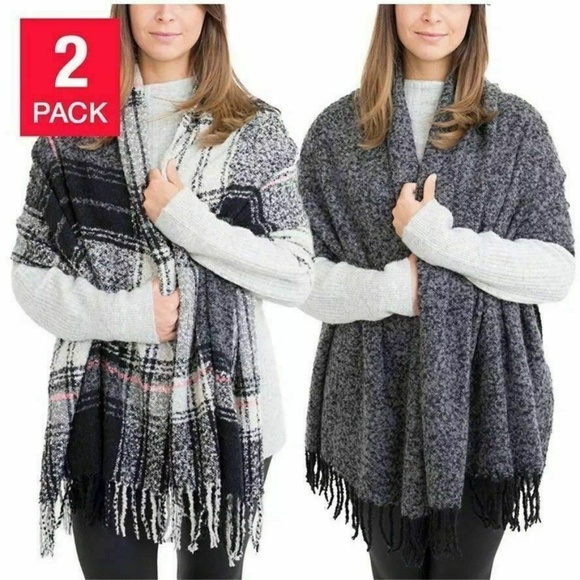 Emanuel Geraldo Accessories - Emanuel Geraldo Womens Infinity Scarf 2-Pack